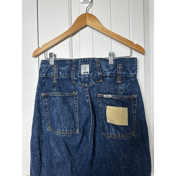 VINTAGE JORDACHE 80s HIGH RISE PLEATED ACID WASH DENIM JEANS 13/14 - Picture 4 of 10